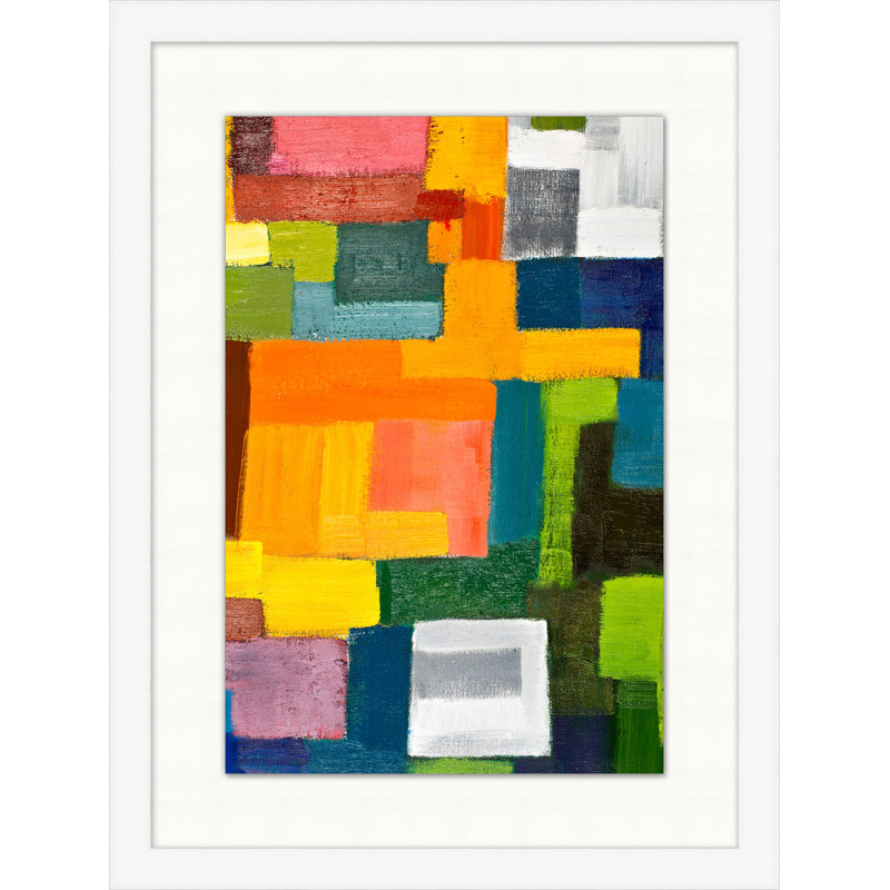 «Patches Small 2» par Christopher Kennedy - peinture encadrée sur papier