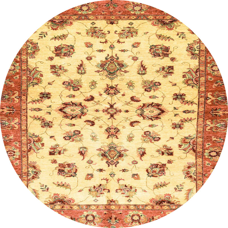 Tapis abstrait moderne 3195, Rond 7 pi