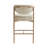 Upholstered Counter Stool with Metal Frame-118574582