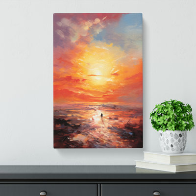 Sunrise Gestural - No Frame Print