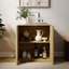 Armoire décorative 2PCS avec tablettes réglables-1903928238