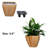 2-Pack Smart Self-Watering Planter Pot For Indoor And Outdoor - Light Wood - Square Cone-1908863382