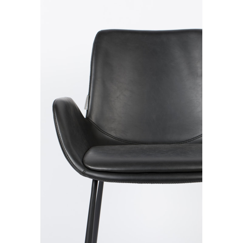 Albert Kuip Upholstered Arm Chair, Black