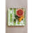 Stoneware Plate With Rectangle Pattern