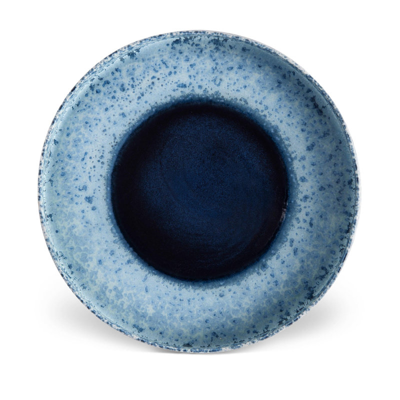 Terra Porcelain China Platter, 2.25" H x 16.5" W x 16.5" D, Indigo