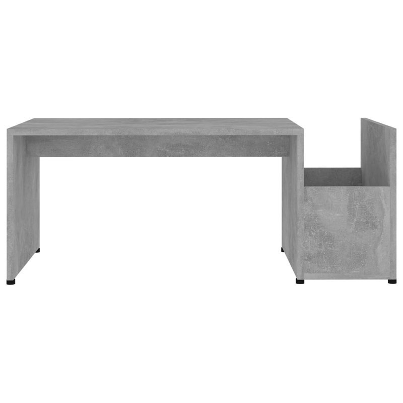 Bithia Four Leg Coffee Table, Concrete Grey
