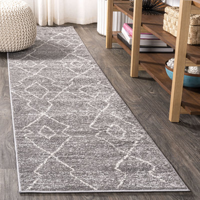 Bradsher Moroccan Beni Souk Gray/Cream Rug