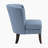 Bousov 26" Modern & Contemporary Accent Chair with Textured Fabric Upholstery, Button-Tufted Back & High-Density Foam Cushions-584060437