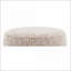 Repose-pieds: repose-pieds moderne en tissu texturé Boucle, sans assemblage, base argent brossé | Structure en métal robuste