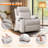KORSER Recliner Chair, Rocker Recliners For Living Room, Small Recliner For Small Spaces, Fabric Manual Recliners With Side Pockects-926229744-910701822