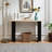Modern Travertine Texture Console Table – 46.8" Narrow Stone Entryway Or Sofa Table For Hallway & Living Room Decor