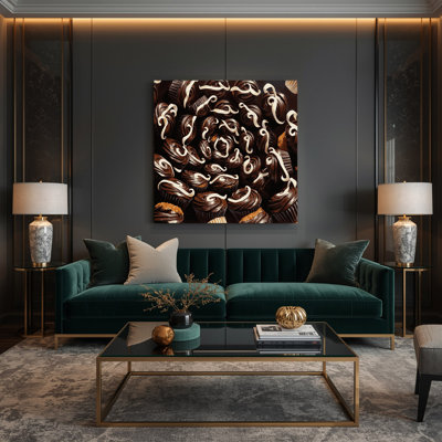 Desserts Hostess cupcakes Black Canvas Wall Art