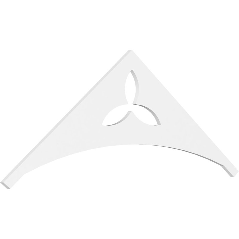 Pignon en PVC de qualité architecturale Naple, H 27 po x l 72 po x P 1 po, 9 / 12