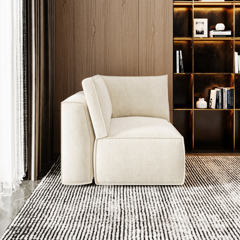 Canapé modulaire en chenille - Chaises Croner, Beige