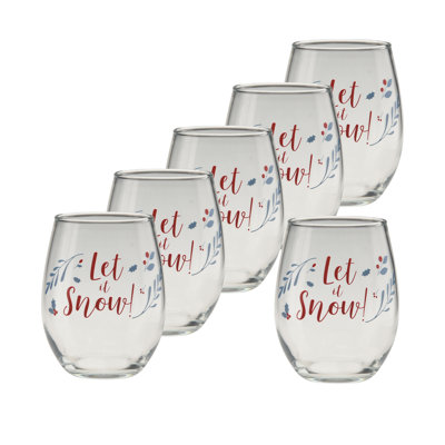 Stemless Wine Glass Set