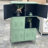 Modern Green Iron Accent Cabinet-989034308