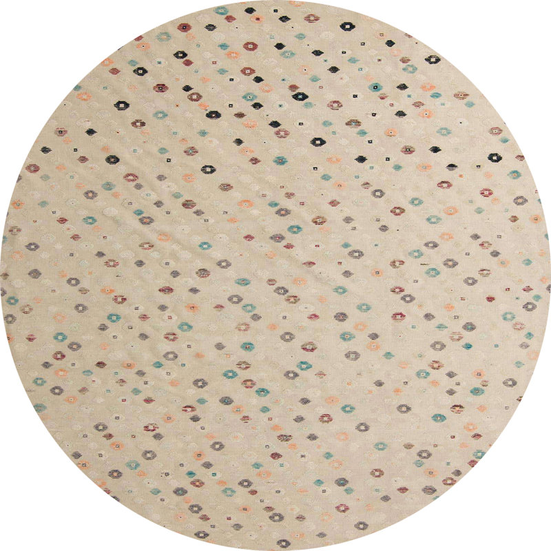 Wallington Abstract Indoor Rug, Round 5'