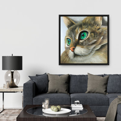 «Peaceful Cat Portrait» sur toile