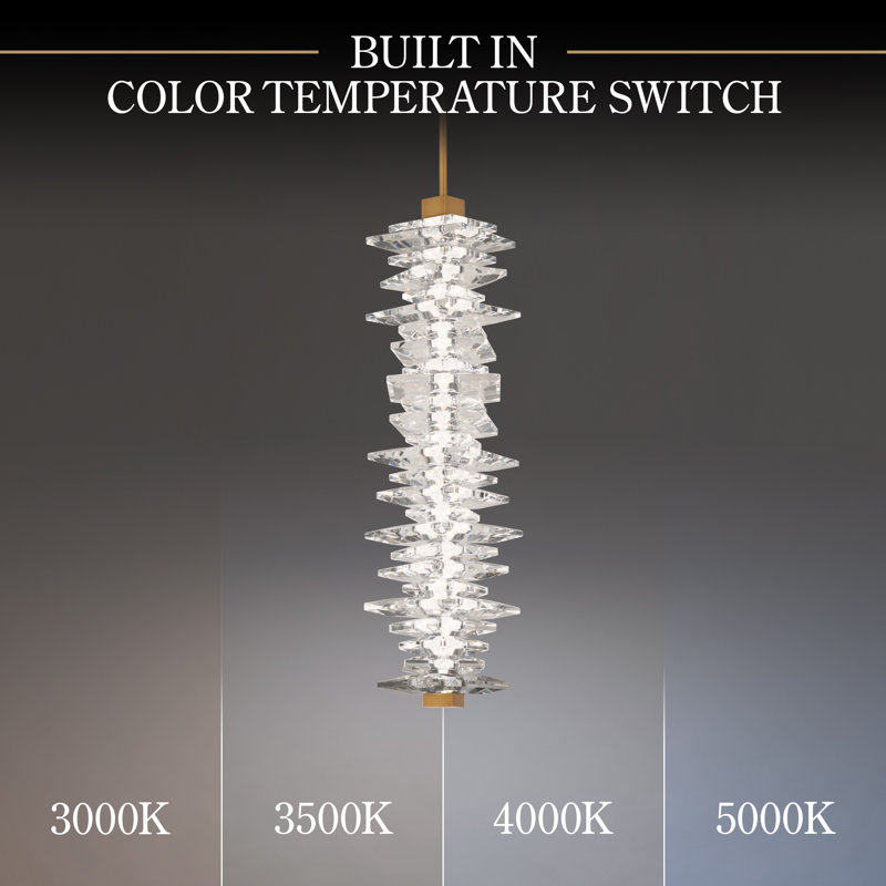 Bergy 1 - Light LED Pendant, Aged Brass
