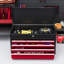 HOMCOM 6 Drawer Tool Chest Lockable Top Case 600mm x 260mm x 340mm Black-1740740814