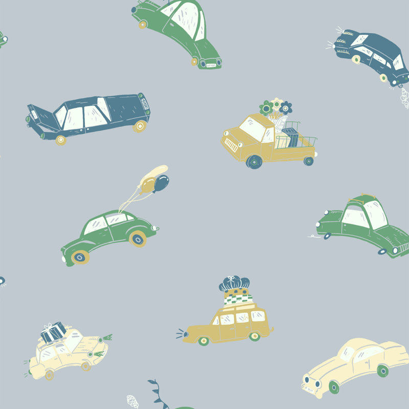 Galerie Resan Bilarna Cartoon Cars Wallpaper, Light Blue