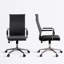 Fauteuil de direction pivotant avec dossier en cuir à motifs-1110539897