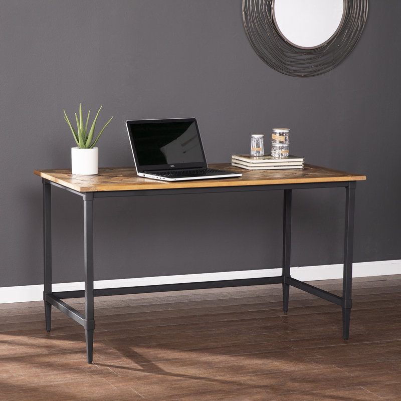 Bureau en bois massif Lawrenny, Brun