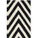 Rodgers Hand Woven Flat Weave Wool/Cotton Geometric Rug in Black/Ivory