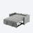 55'' Velvet Convertible Loveseat Sleeper Sofa with Adjustable Backrest, Pull-Out Bed and Pillows-98055980