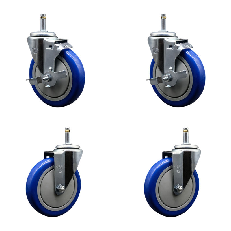 4-Piece Polyurethane Caster Set