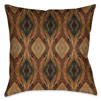 Shining Rain Geometric Reversible Throw Pillow