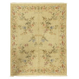 Hand Knotted Area Rug in Light Green