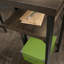 Bureau en L avec tablettes réglables