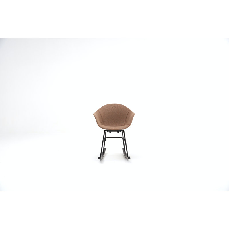 Chaise berçante TA UP, Noir, Brun