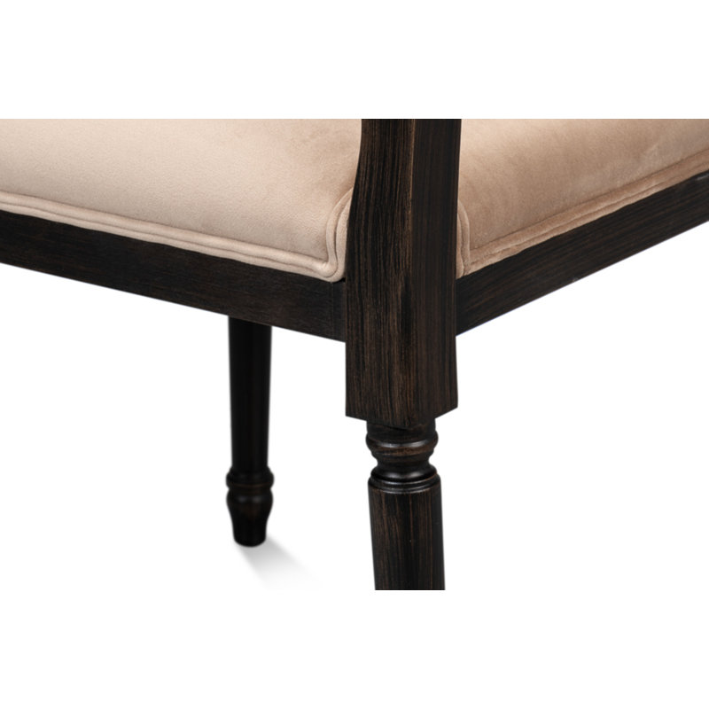 Cane Back Upholstered Dining Chair