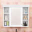 Armoire à pharmacie murale avec miroir et tablettes de rangement pour salle de bain Xyliah-1874114828