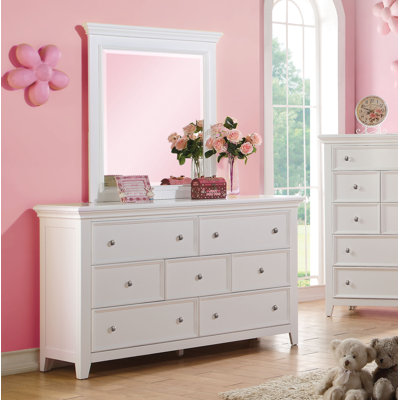 Commode 7 tiroirs avec miroir Schwerin