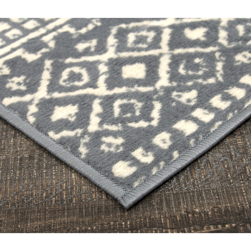 Tapis gris / beige Mccaffery, Rectangle 6 pi x 9 pi