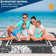 Outdoor Rugs 8x10 Modern Plastic Straw Rugs, Waterproof Contemporary Floral Camping Carpet, Lightweight Reversible Floor Mats for Patio RV Porch Deck
