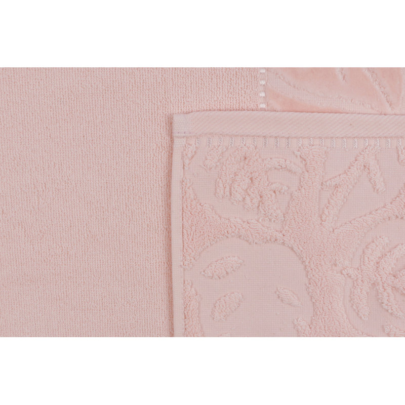 Ensemble de serviettes 2 pièces 100% coton Lerna, Saumon