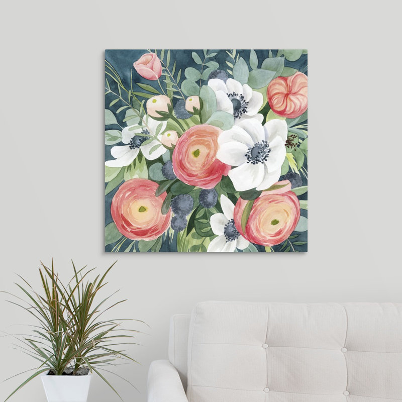 «Bewitching Bouquet I» par Grace Popp - reproduction d'art, Toile tendue, H 10 po x l 10 po x P 1,25 po