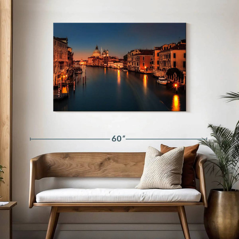 Hannes Grand Canal au crépuscule, H 30 po x l 45 po