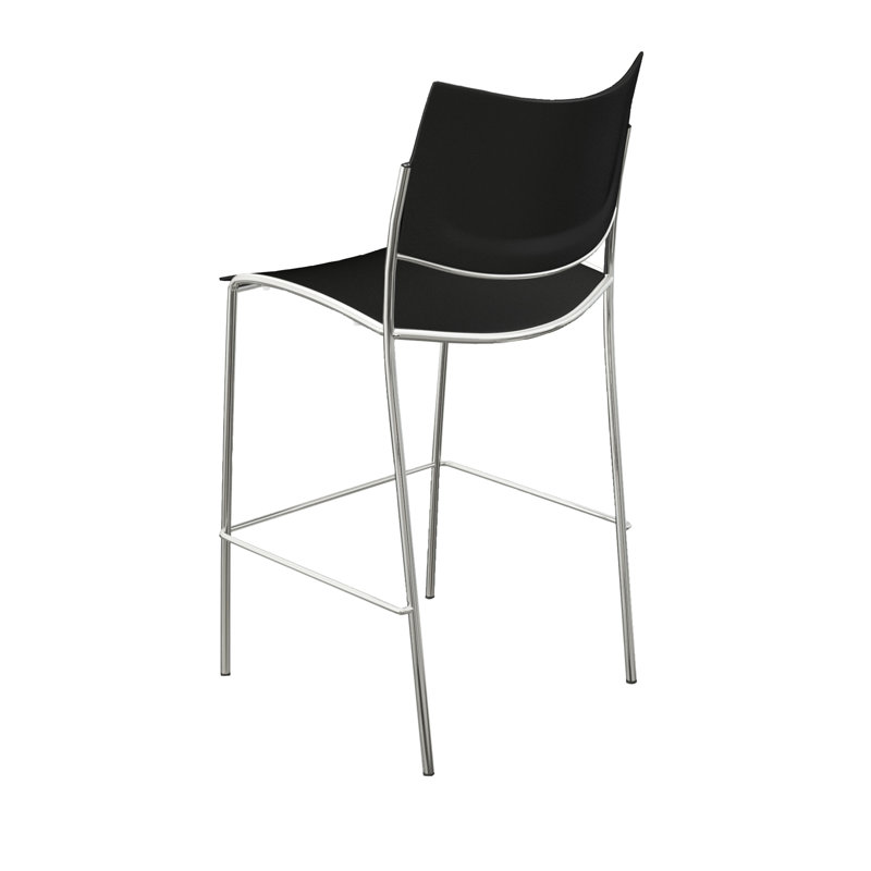 Tabouret empilable Escalate, Noir