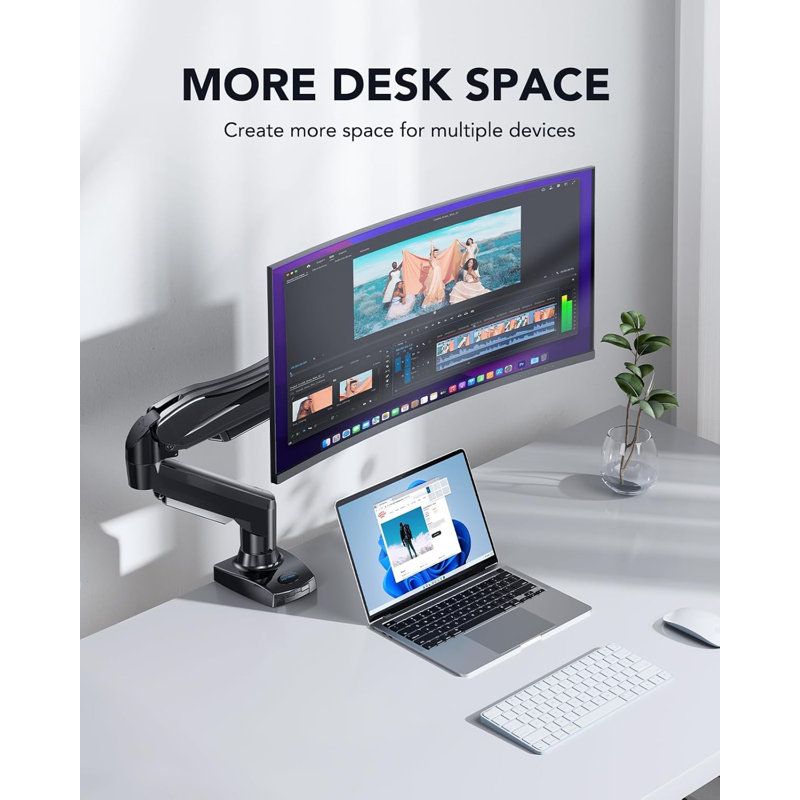 FURNINIXS Desktop Mount, Black