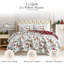 Ensemble de couette réversible Southshore Fine Linens White Christmas, en microfibre doublement brossée 100 g/m², comprenant une couette et une taie d'oreiller, pour les fêtes, taille simple/simple XL.-102534118