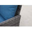 Ensemble de meubles de patio 5 pièces en osier avec repose-pieds pour conversation-309602091