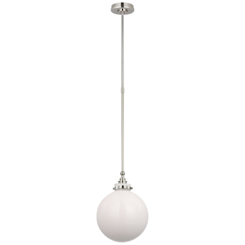 Parkington 1 - Light Pendant, Antique-Burnished Brass, Clear Glass, 17.75" H x 14" W x 14" D
