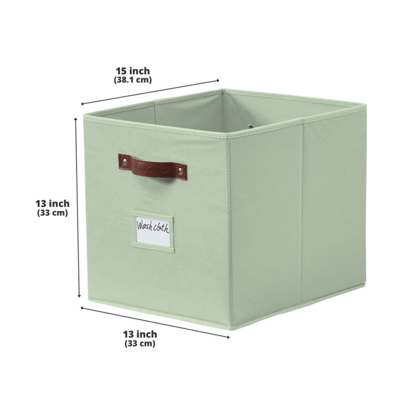 Fabric Storage Bin Set, Green
