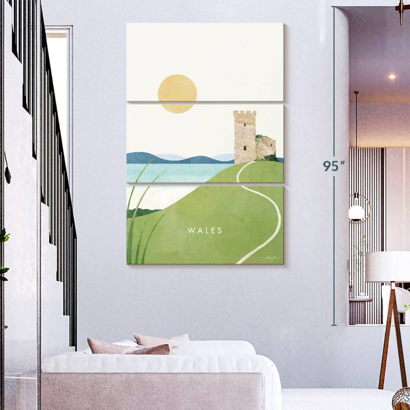 Masam Wales Vintage Travel Poster, 74" H x 48" W
