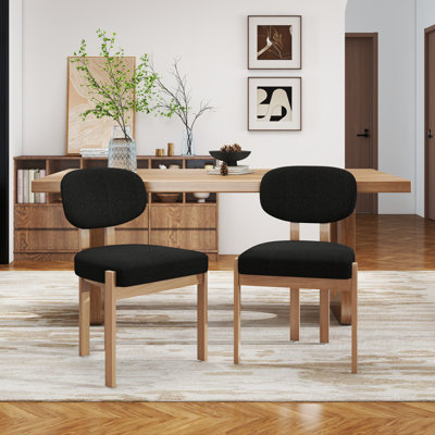 Solid Wood Dining Chairs Set, Modern Farmhouse Fabric Upholstered Dining Room Chair Kitchen Chairs